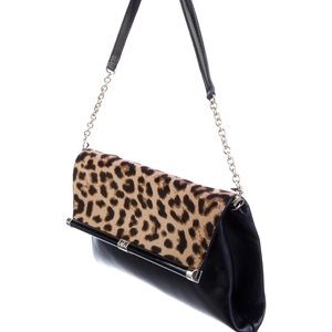 Diane von Furstenberg Leather Black Shoulder Bag w/ Tags